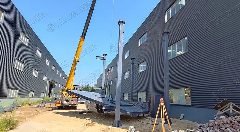 唐山金路廠區(qū)打造小型制砂樓，供客戶帶料試機